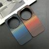 Carbon Fiber Texture Kevlar PC Frameless Phone Case For XiaoMi Mi 17 15 14 13 Ultra Pro Max Heat Dissipation Bumper Cover