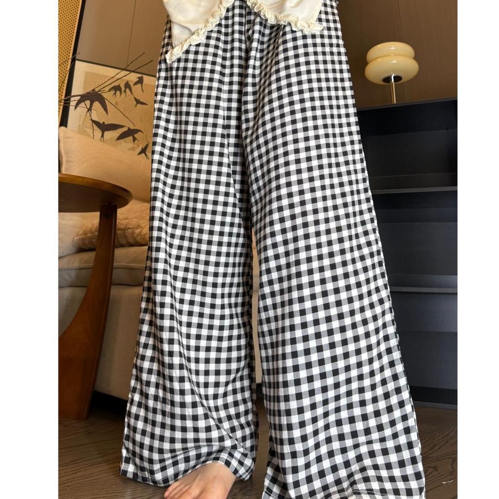 Versatile Summer Wide-Leg Cotton Silk Pants