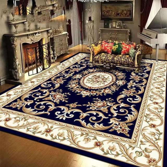 Koberce v evropském stylu červené barvy pro obývací pokoj, velký rozměr, pratelné, luxusní koberce do salonku, rohožka ke vstupním dveřím, protiskluzové, dekorativní rohožky do ložnice