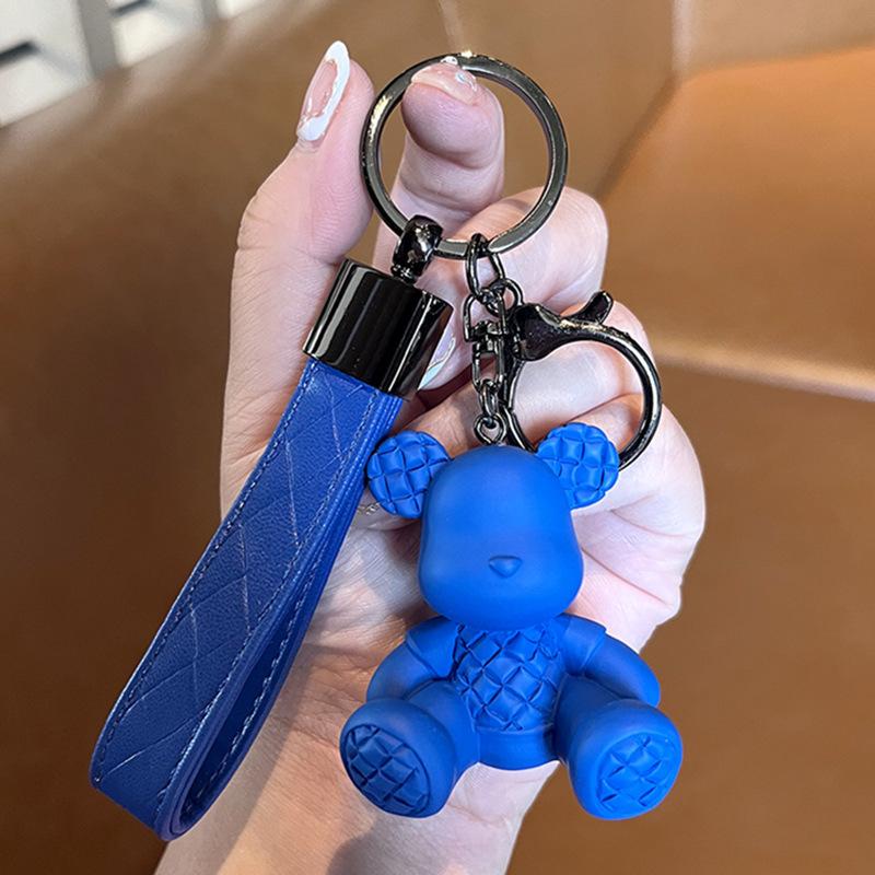 Bambus Bär Schlüsselanhänger, Hochwertiger Modischer Männlicher Personalisierter Autoschlüsselanhänger, Puppe, Exquisites Taschenanhänger, Damen Schlüsselanhänger.