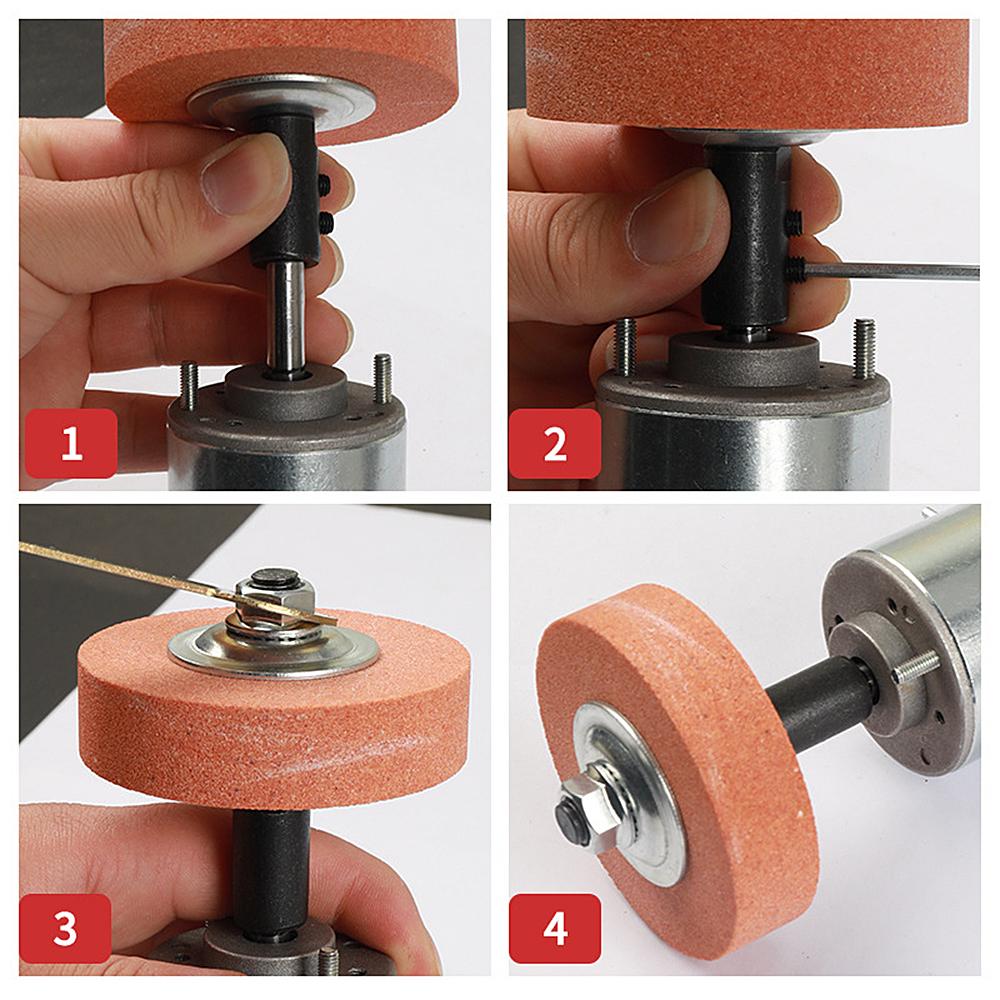 Radverbindungswelle Innenloch 5-16mm Motorzubehör 775 Motor Tischschleif-Verbindungsstange Polierrad Schleifstange