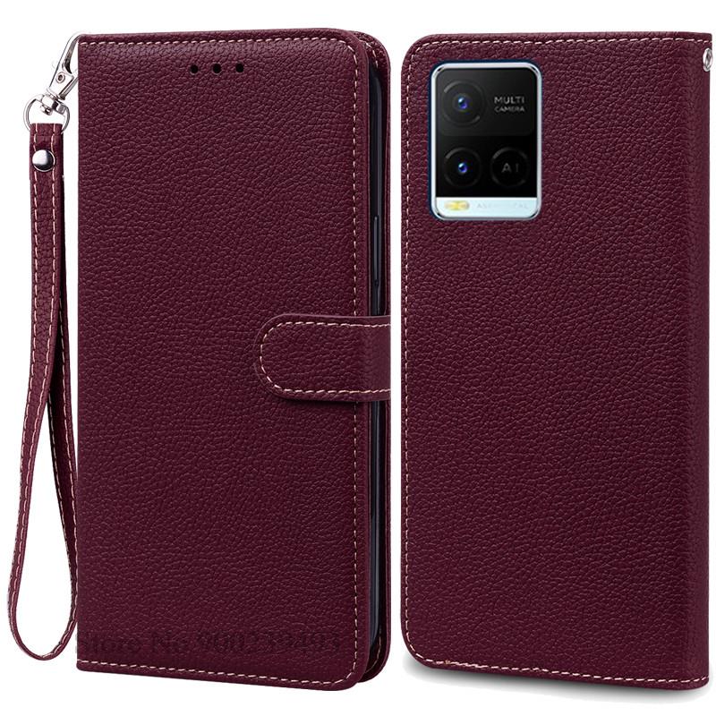 For Vivo Y21 2021 Y21S Deksel Lommebok Flipdeksel For Vivo Y33S Y33T Y32 Y21T Y21E Y21A Y21G VivoY21 Silikondeksel Coque Fundas Etui