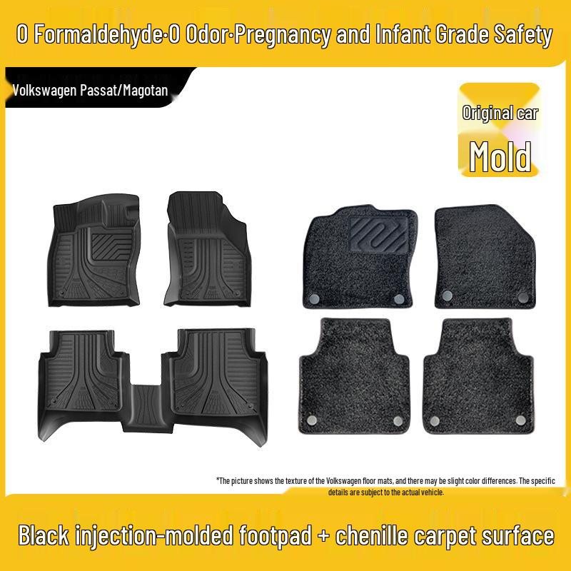 Shengmao TPE Car Floor Mats for Volkswagen Passat Magotan - Odorless, Zero Formaldehyde