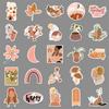 50 Bohemian Graffiti Style Waterproof Stickers for Skateboards, Phones, and Suitcases