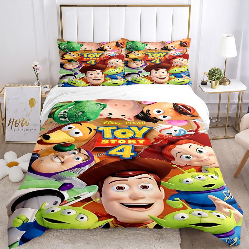 Toy Story Adventure Begins Print 3Pcs Bedding Setduvet Cover With 2 Bedropillowcase Home Birthday Gift