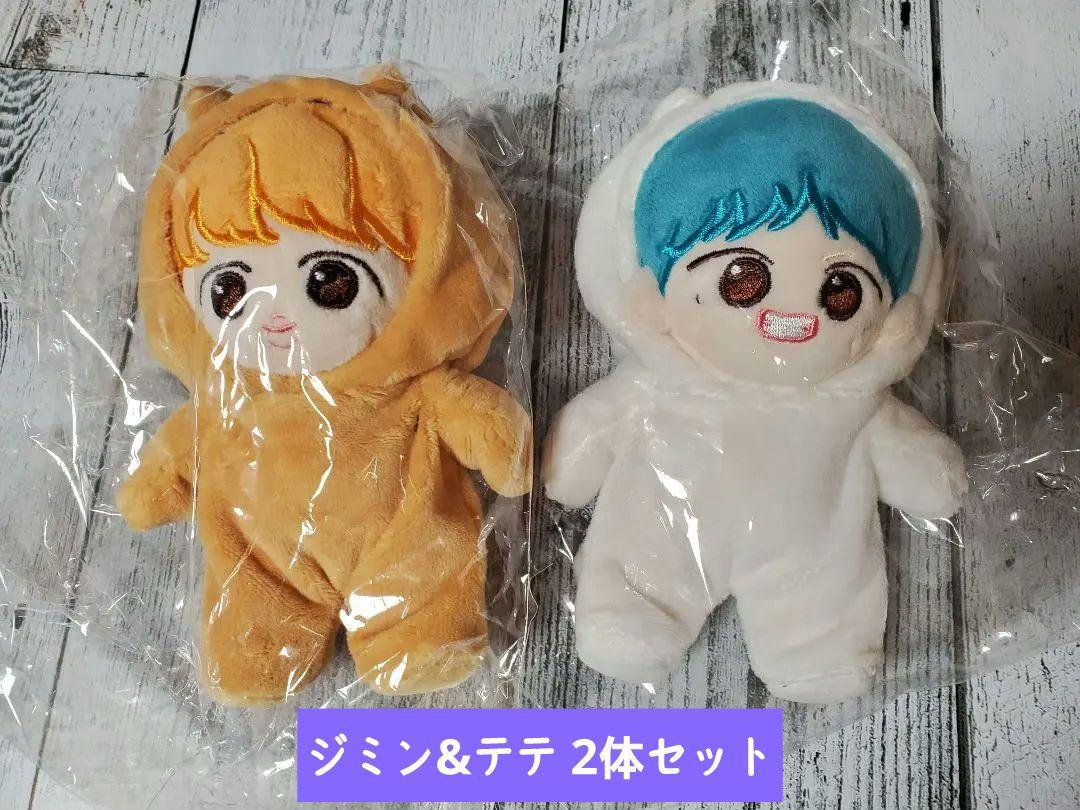 

[Б/У] BTS Quoz Tae Tae & Jimin 13 см брелок для ключей мягкая игрушка набор из 2 штук