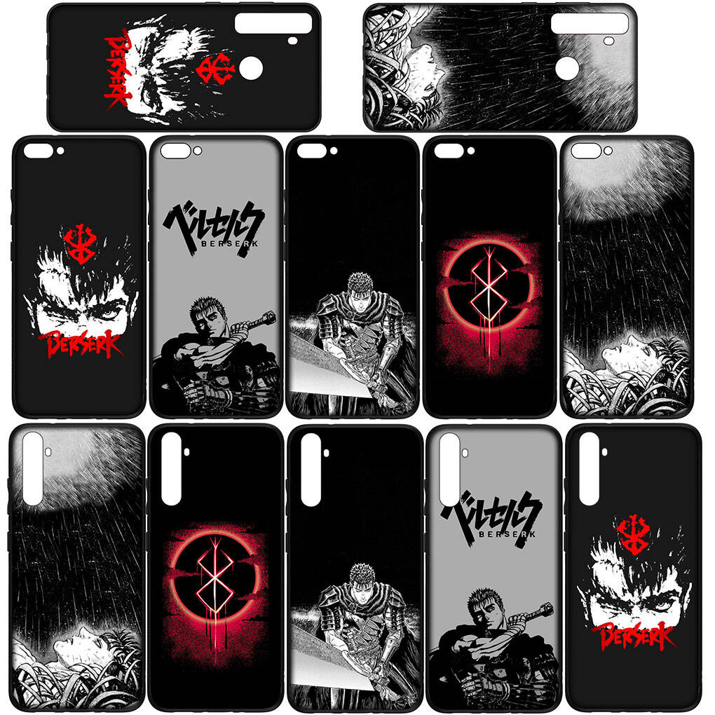 Phone Case for Samsung Galaxy S25 S23 S22 S24 Ultra FE S9 A05 A06 A15 A16 A36 A37 A35 A34 A52 A54 A55 A56 A57 A25 A26 A53 A17 Anime Berserk Guts Cover