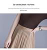 Purple Sequined A-Line Half-Skirt: Fashionable, Slimming, Versatile, with a Large Hem for a Loose Fit.