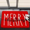 Merry Christmas Welcome Door Mat Bathroom Kitchen Bedroom Room Floor Mat Absorbent Non-slip Home Decoration Gift