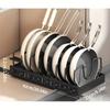 Pots and Pans Organizer Under Cabinet, Pull-out Pots and Pans Organizer, Cabinet Holder, Sliding type Pots and Pans Storage