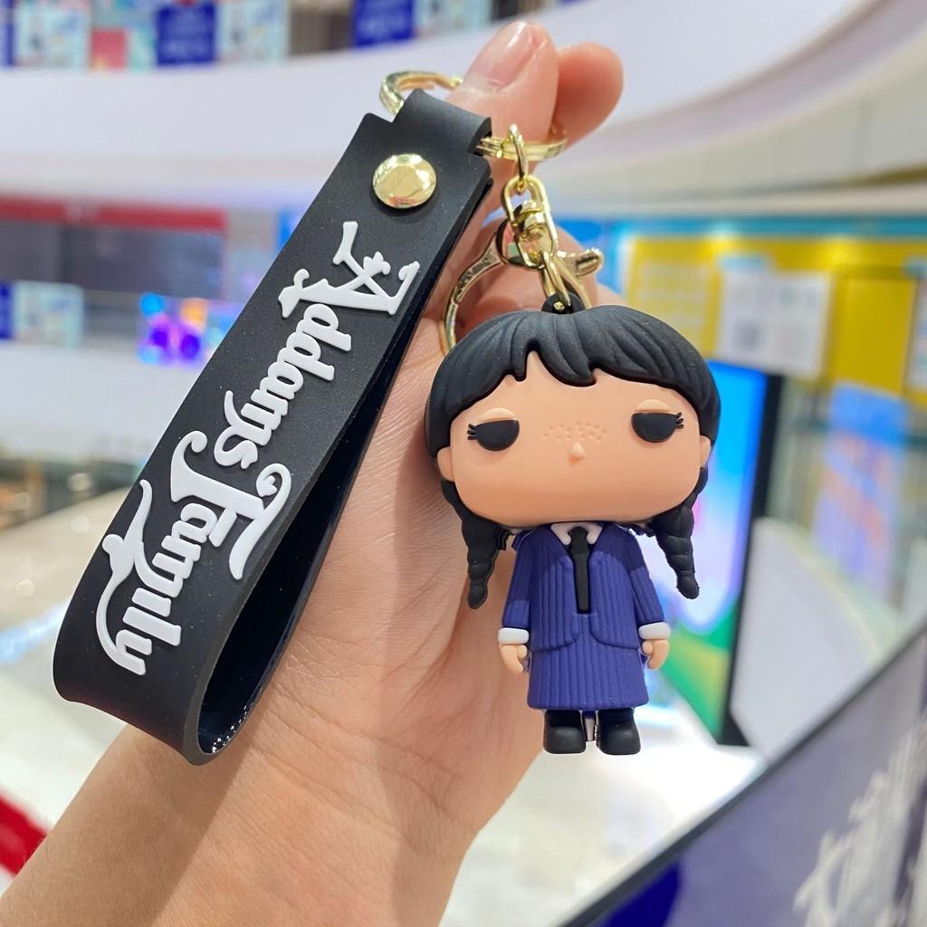 

Милый 3D брелок Аддамс, полимерная фигурка, аксессуар для ключей, идеально подходит для всех случаев Blue Uniform