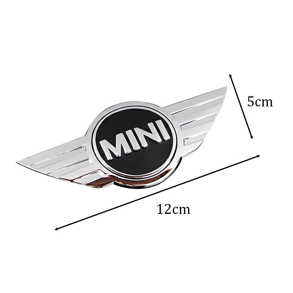 black Mini Emblem ABS Car Front Hood/Rear trunk Badge for BMW Mini cooper R56 R50 R58 R52 R53 R55 f56 f55 Decoration Stickers