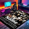 Custom Name Personalized Michael Jackson Print Carpet, Versatile Home Decor Rug, for Playroom, Apartment, Balcony, Entryway, Hallway Gift