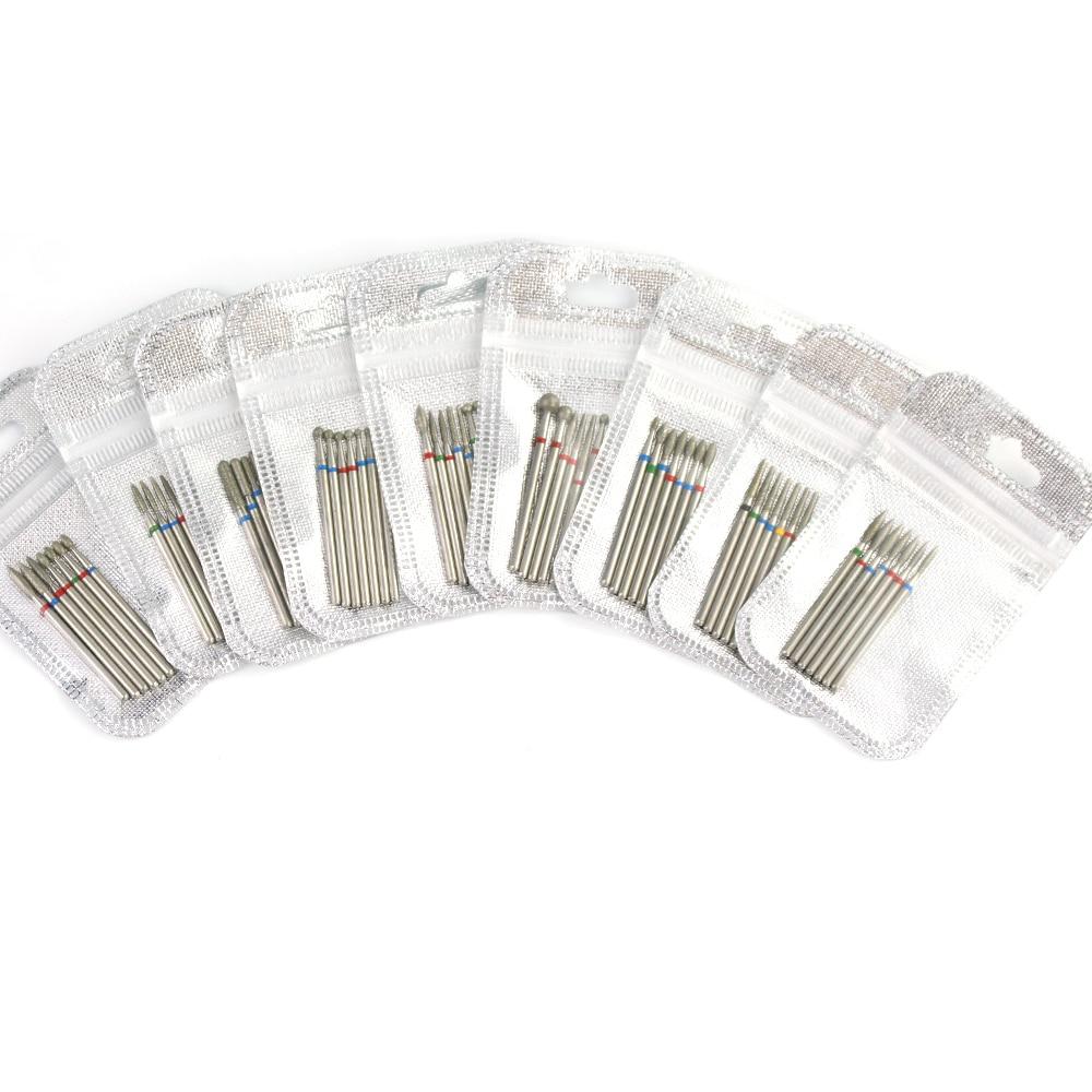 7 teile/satz Diamant Nagel Bohrer Rotery Elektrische Fräser Für Pediküre Maniküre Dateien Häutchen Bur Nagel Werkzeuge Zubehör