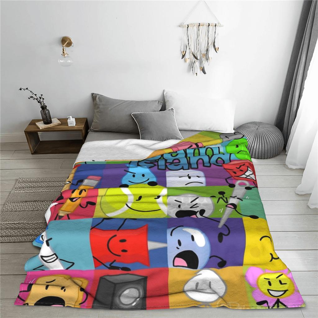 BFDI Battle for Dream Island Inanimate Blanket Multiple Sizes Super Soft Cozy  Throw Blankets for Sofa Couch and Bed