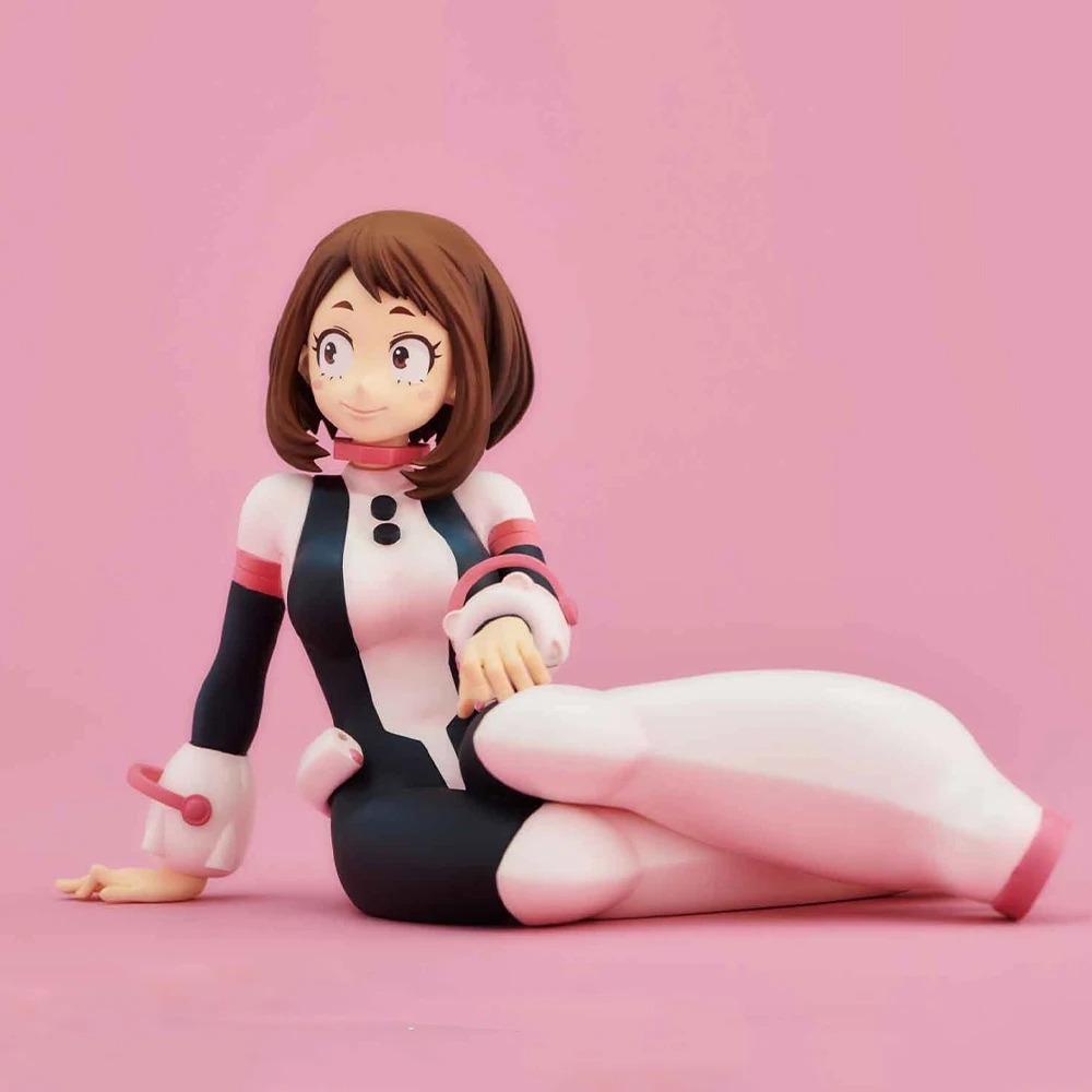 MHA Anime figure Uraraka Ochako Toga Himiko sitting action figures Uraraka Ochako Toga Himiko  PVC Model Toy  Collection Gift