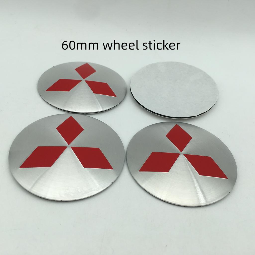 vdpc7 4pcs 56mm 60mm 65mm for Mitsubishi LANCER Car Wheel hub emblem Center Cap Badge covers sticker Decals styling auto Accessories
