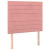 VidaXL Têtes de lit 2 pcs Rose 100x5x78-88 cm Velours3116519