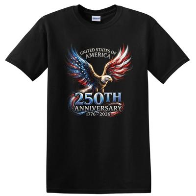 USA 250th Anniversary Eagle T Shirt Celebrating United States of America Tee