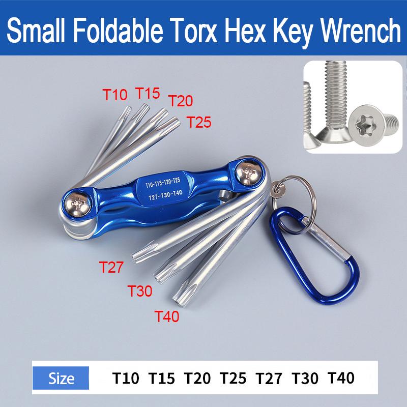 Portable 8 in 1 Folding Hex Wrench Multifunctional Hand Tool Hex Key Allen Wrench Set - High Quality Hand Tool for Daily Repair