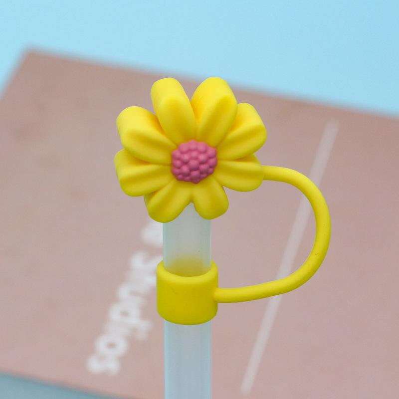 Stanley Water Bottle Silicone Straw Cover with Dust Plug - 10mm Bow Design