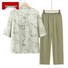 New Chinese Style Floral Blouse