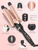 Electric 5-in-1 Interchangeable Curling Iron Set with PTC Fast Heat and Dual Voltage