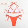 Women's Bikini Set Halter String Side Tie Two-Piece Swimsuit with Starfish Decor Sexy Triangle Bathing Suits for Beach Vacation Hot Spring Pool