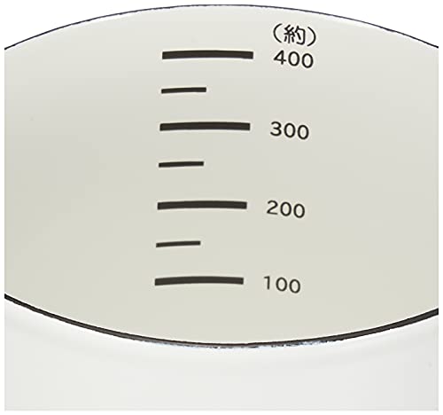 Pearl Metal Measuring Cup, White, 400ml, Enamel, Blanc Kitchen, HB-4434