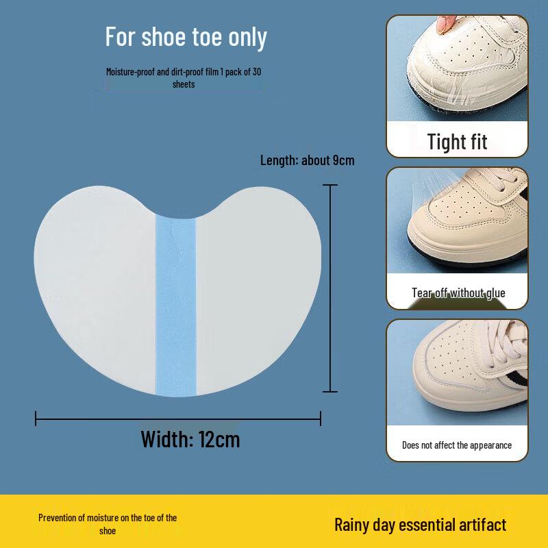 DAGO Transparent Disposable Shoe Toe Protectors