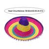 Colorful Wide Brim Straw Hats Halloween Sun Hat Summer Beach Hat  Outdoor
