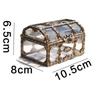 1 Gird Treasure Box 10.5x8x6.5cm Plastic Transparent
