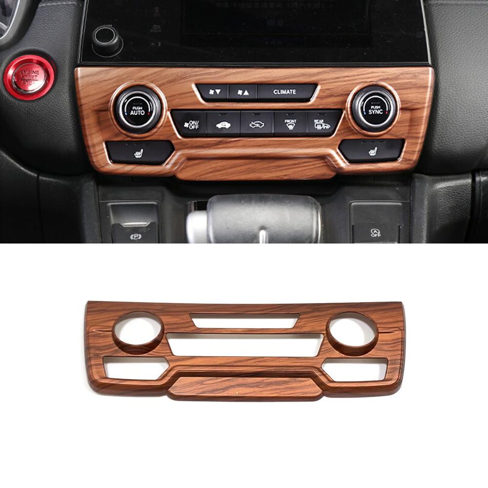 For Honda CRV CR-V 2017 2018 2019 2020 2021 ABS Chrome Car Air Conditioning Control Knob Panel Trim Cover Interior Accessories