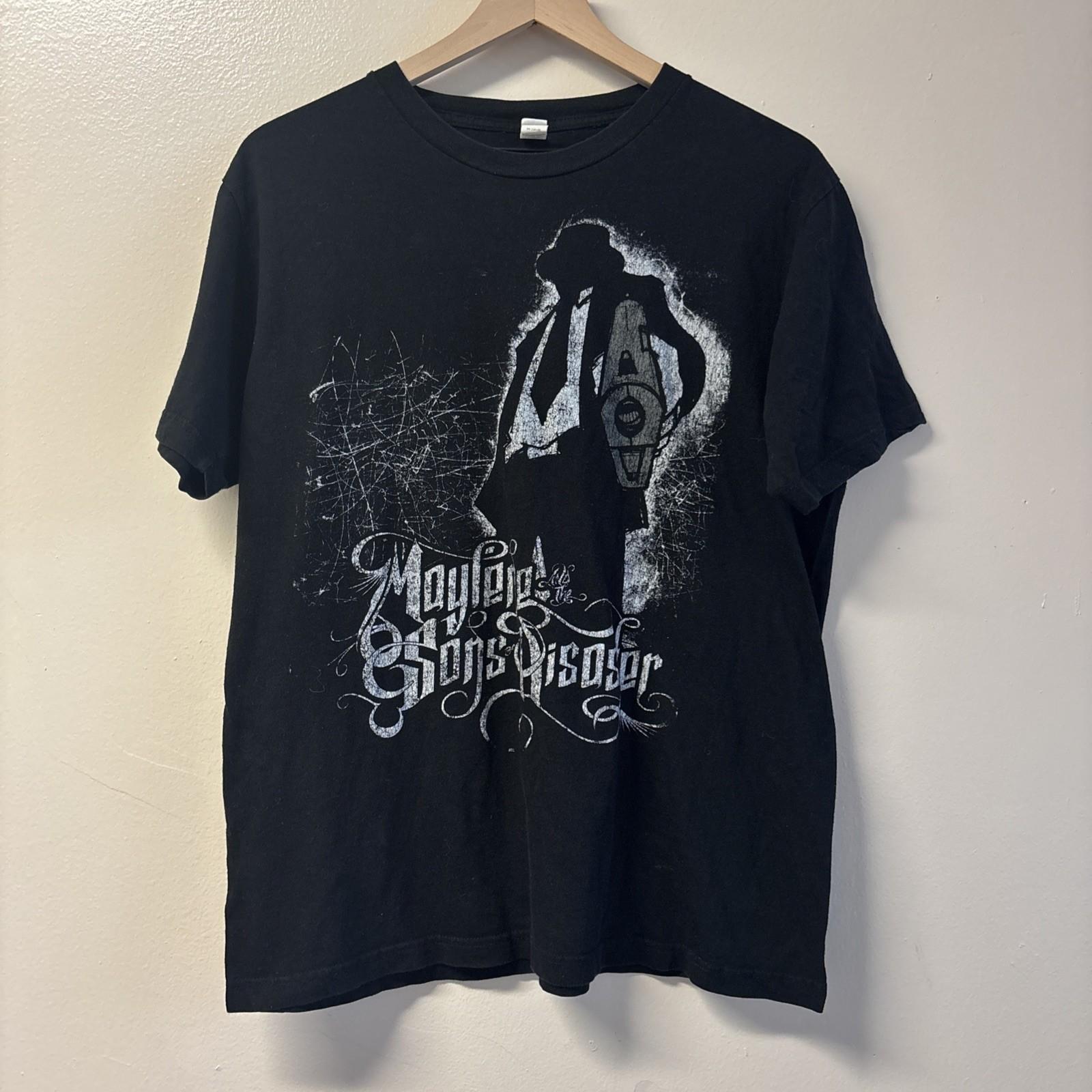 Maylene And The Sons Of Disaster Shirt Mens Large Black Gun Graphic Unisex T-Shirt M