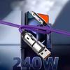 4-in-1 USB Charging Cable Fast Charging MAX 240W Lightning Multi Functional Aluminum Alloy 240W Suitable For iPhone15 16 Samsung