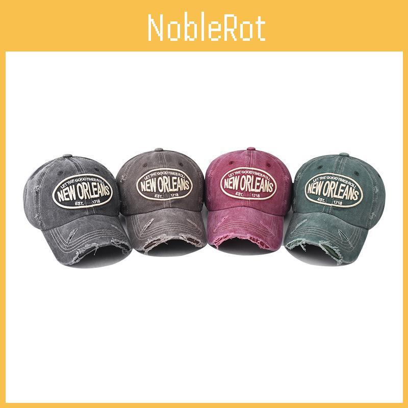 Orleans New Letter Embroidery Cotton Baseball Cap With Adjustable Adults For
