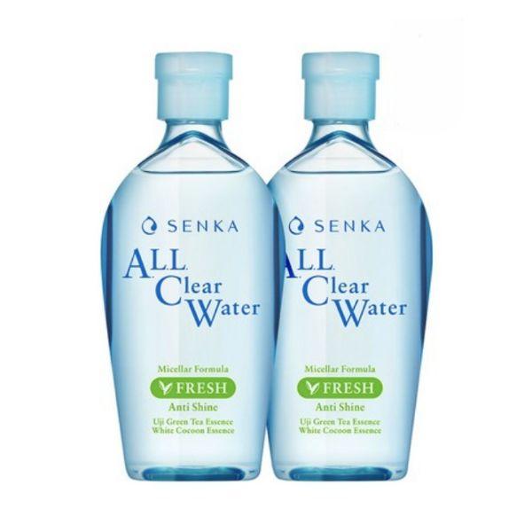 Senka All Clear Water Micellar Formula Fresh A Makeup Remover Cleansing Water 230ml x2
