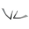 For Nissan Qashqai J12   Car Accessories ABS Chrome Front Fog Light Lamp Cover Trim Molding Bezel Garnish