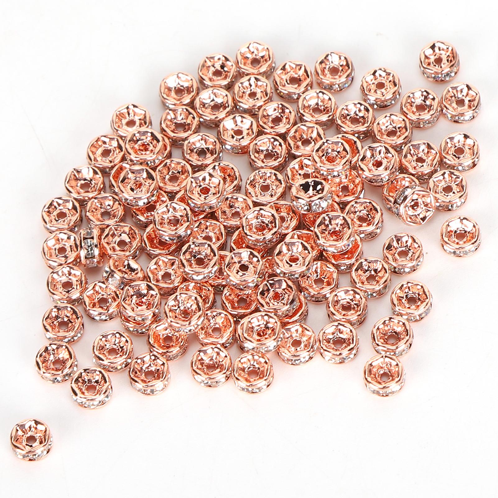 

200 шт. Разделительные бусины Прямой край Бриллиант DIY Браслет Ожерелье Аксессуары для изготовления ювелирных изделий 5 мм