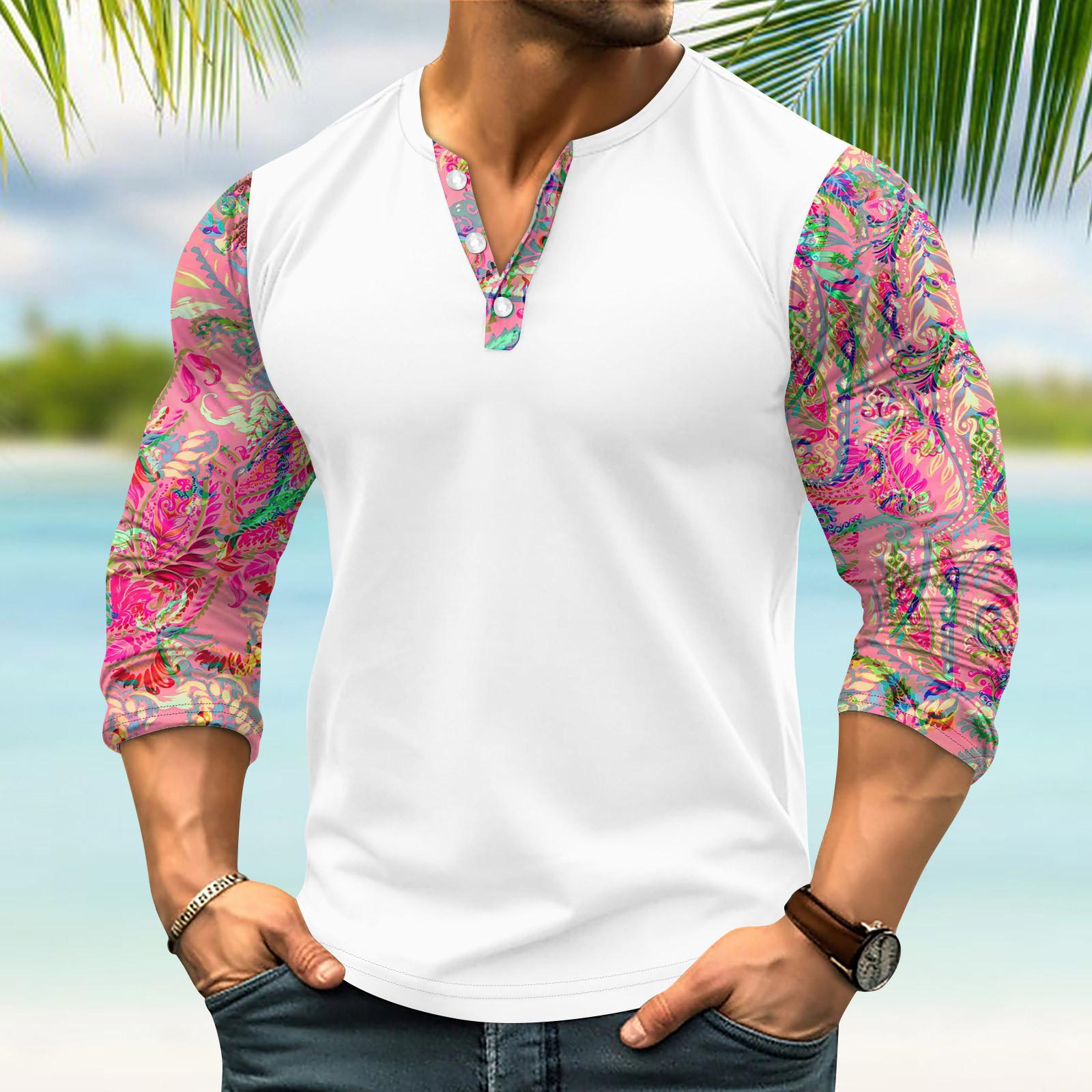 

Мужская уличная винтажная модная спортивная футболка с v-образным вырезом и длинным рукавом L красный