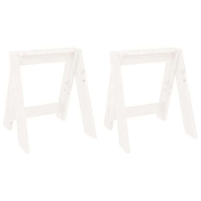 VidaXL 2x Bar Stools Chairs Kitchen Stools Bistro Seats Living Room Furniture Counter Interior White 40x40x45 823660