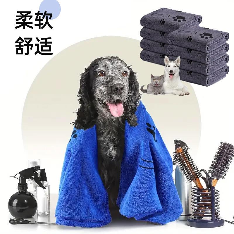 Pet Drying Towel Large Super Absorbent Thickened Microfiber Pet Bath Towel Mat Quick Dry For Dogs Cats Soft Comfortable Grooming