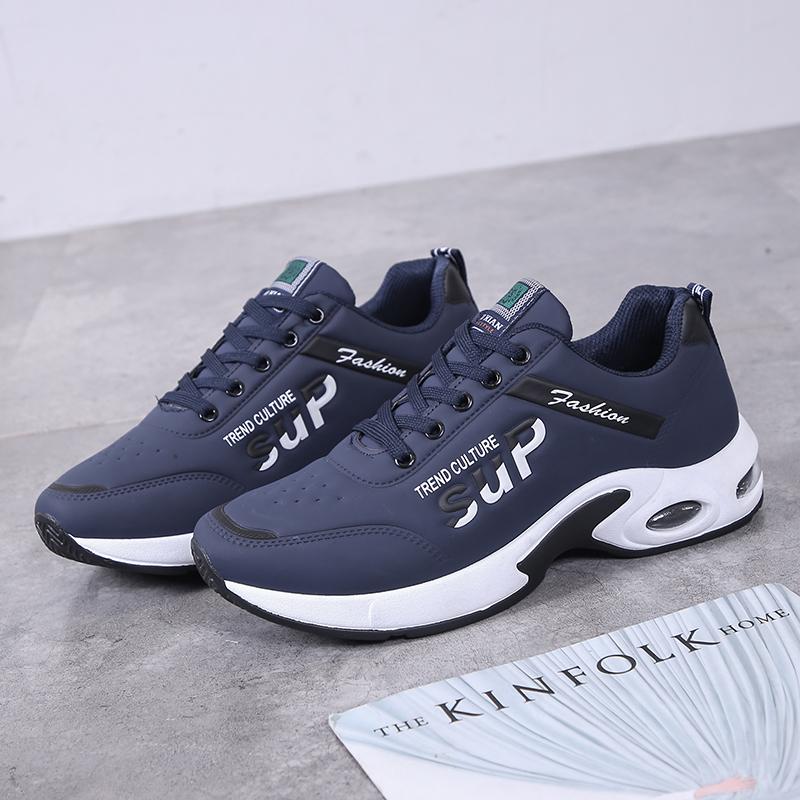 LATV Augmentation de la hauteur intérieure des chaussures de course antidérapantes et anti-odeurs pour hommes à la mode avec surface en cuir et chaussures pour hommes imperméables