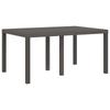 Garden Dining Set 5 pcs Light Grey and Cream PP