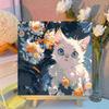 Painting By Numbers Digital Oil Painting DIY Hand-painted Coloring Animal Portrait Creative Cat Living Room Hanging Painting