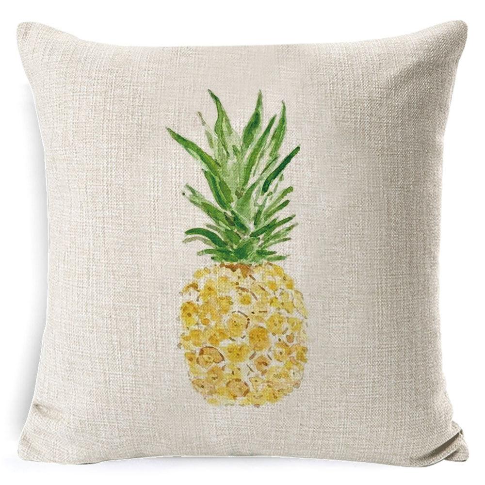 Summer Fruit Polo New Nordic Simple Throw Pillow Cover Linen Cushion Cover Pillow Cover