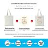 Custom Logo Eco-Friendly Canvas Tote Bag for Business Advertising