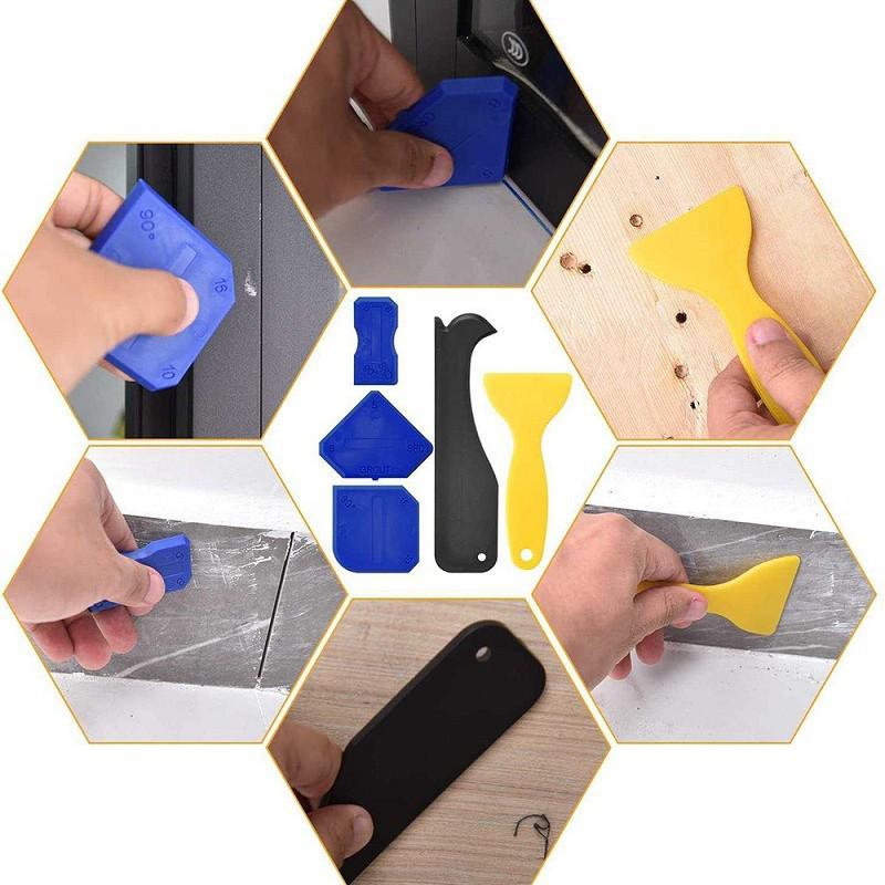 35-Piece Silicone Caulking Tool Set: Trowel, Scraper, Remover for Home Use