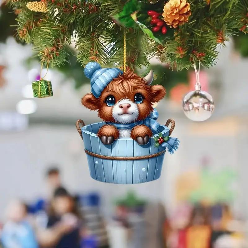 

Акриловое Рождественское украшение на машину в виде теленка Standard