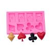 Poker Card Suit Silicone Mold for Cake & Craft Décor